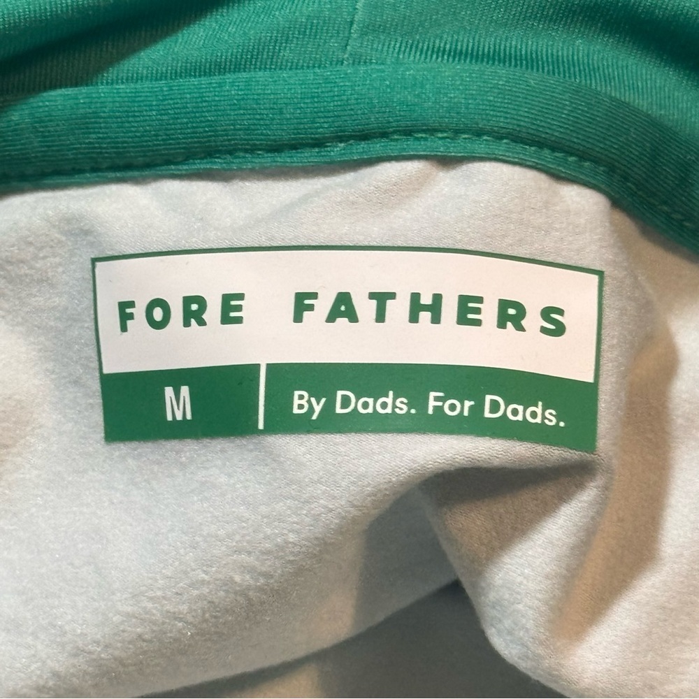 Fore Fathers Turf Tamer Hoodie Men’s size Medium Green Performance Golf Stretch - Picture 7 of 9